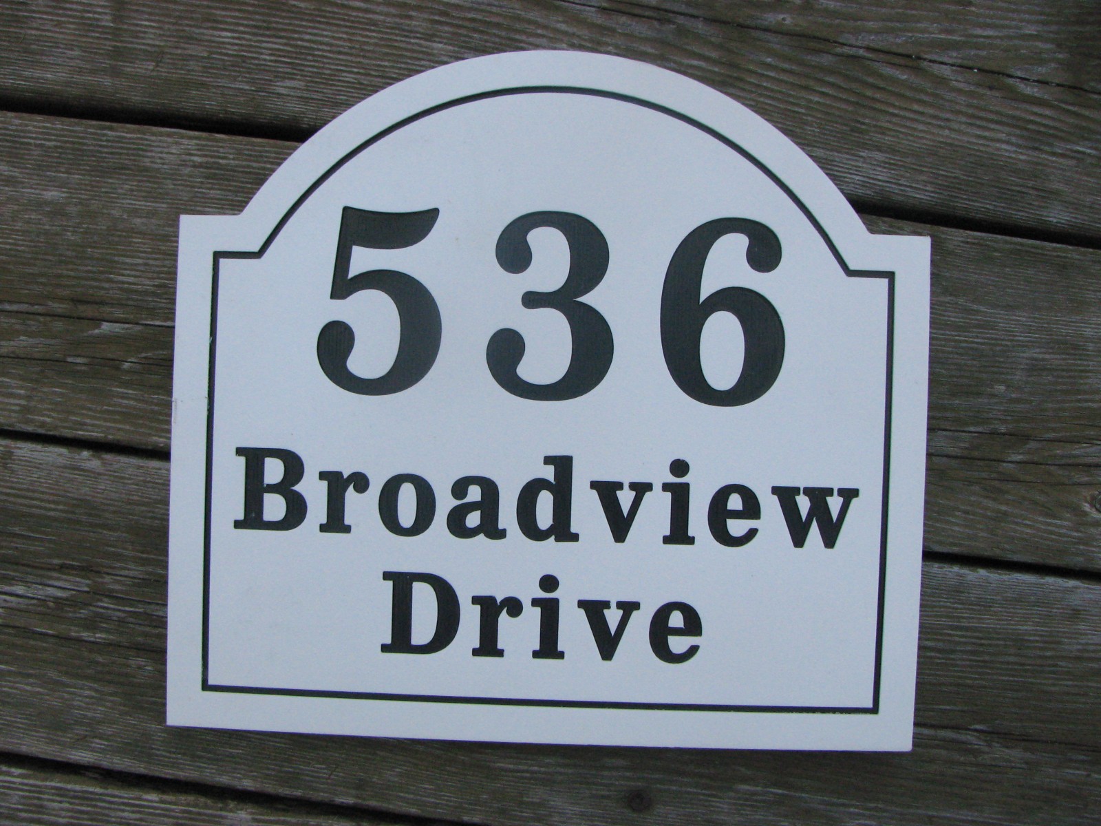 Custom plastic signs