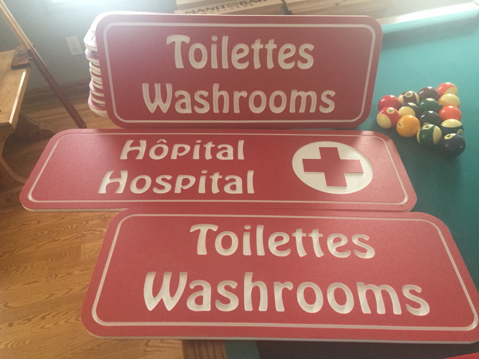 Custom plastic signs