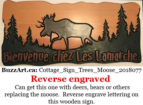 Wooden engraved carved outdoor signs for cottage, home and business ...