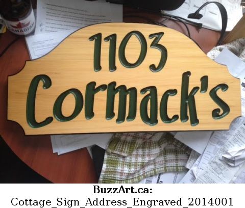 Wood engraved carved cottage signs and home addresses signs - 2014 ...