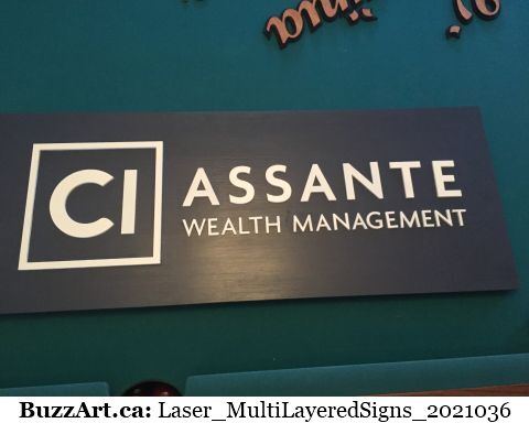 Laser Multi layered signs - Buzz Art