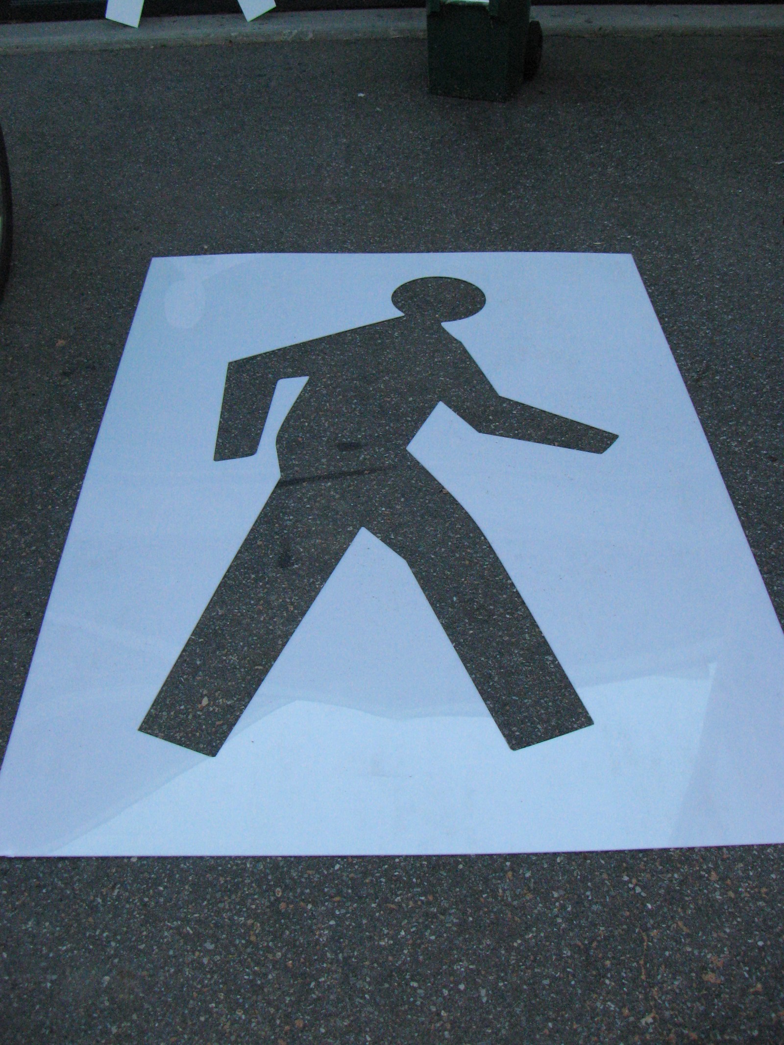 Custom plastic spray painting stencils