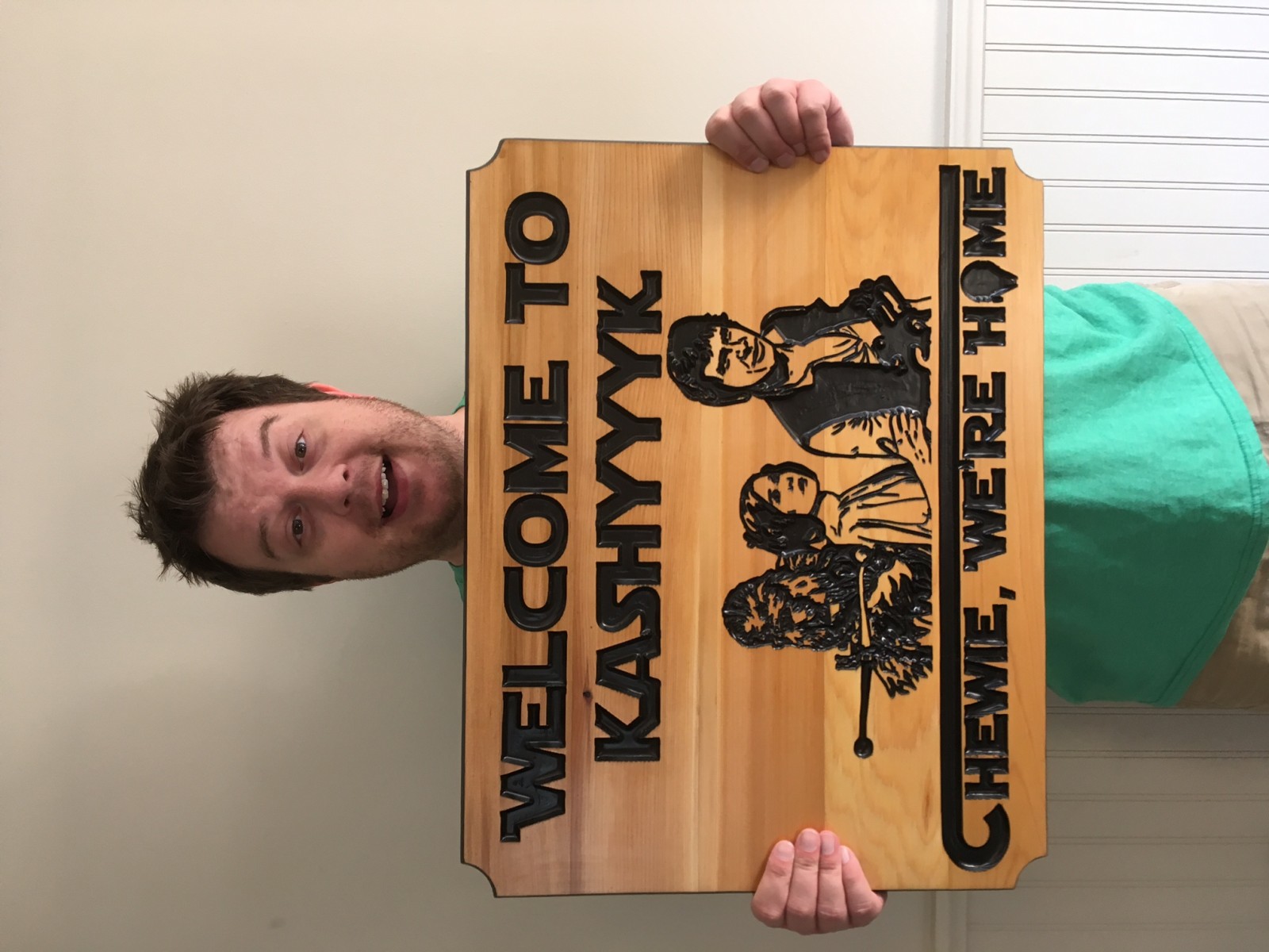 Large custom engraved wooden cottage, home and commercial signs