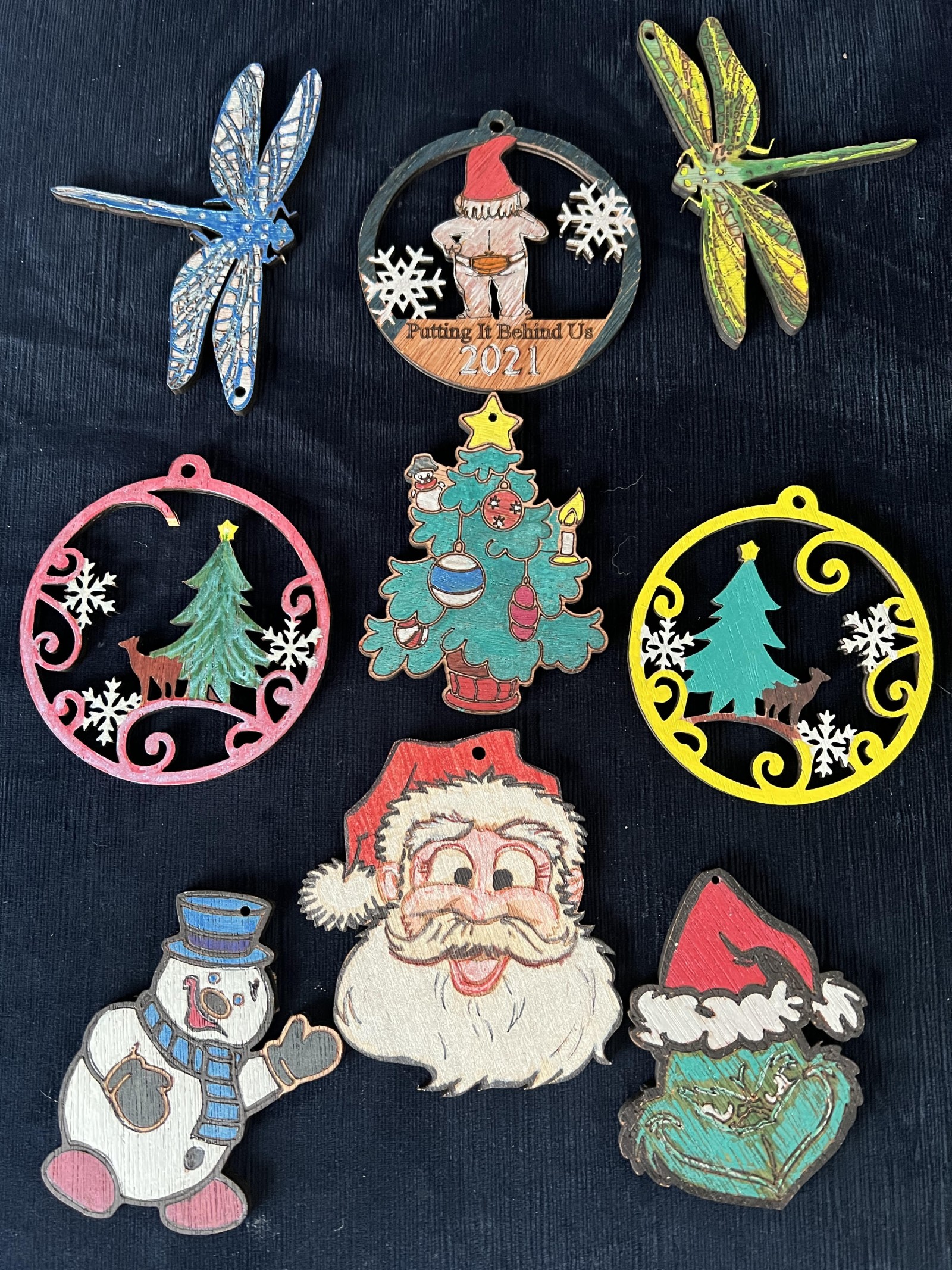 Client painted ornaments