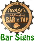 Bar Sign Menu