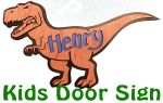 Dinasour Sign Menu
