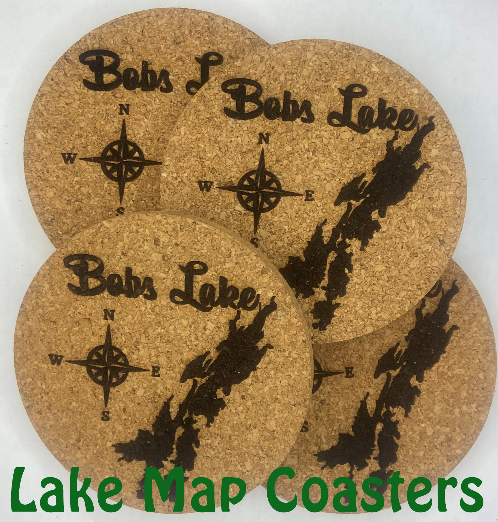 Lake Map Coasters