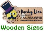 Wooden Sign Menu